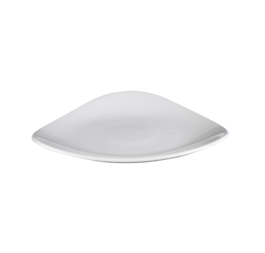 LOTUS - WHITE - TRIANGLE PLATE - 26CM (12 UNITS)
