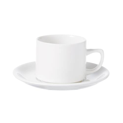 WHITE HOLLOWARE - WHITE - MAPLE SAUCER - 15CM (24 UNITS)