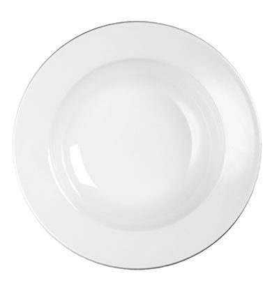 PROFILE - WHITE - RIMMED BOWL - 25CM - 500ML (12 UNITS)