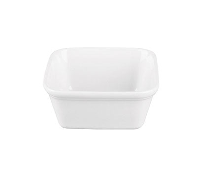 COOKWARE - WHITE - SQUARE PIE DISH - 12 X 12CM - 450ML (12 UNITS)