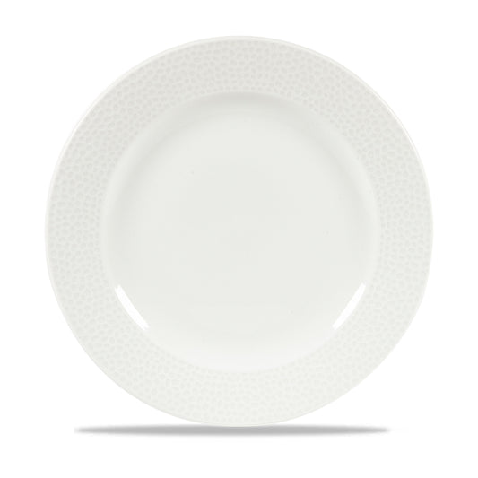 ISLA - WHITE - FOOTED PLATE - 27.6CM (12 UNITS)