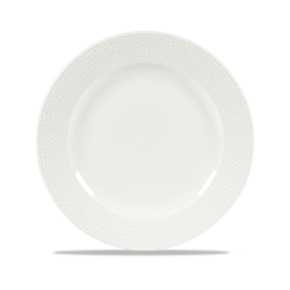ISLA - WHITE - FOOTED PLATE - 23.4CM (12 UNITS)
