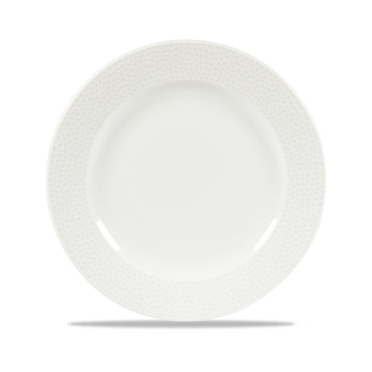 ISLA - WHITE - FOOTED PLATE - 23.4CM (12 UNITS)