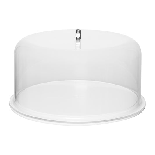TUFF TRAY CAKE DISPLAY TRAY AND DOME - 325MM X 140MM