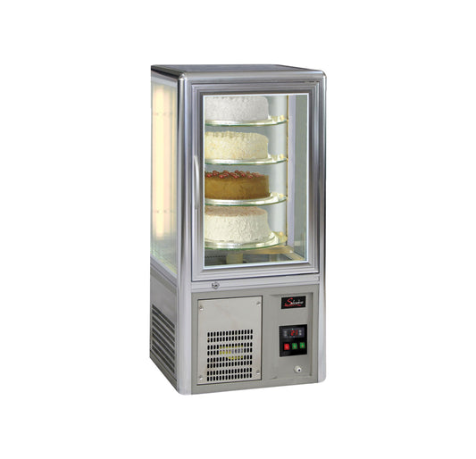 CAKE DISPLAY FRIDGE - SALVADORE ROTATING SHELVES -TABLE TOP