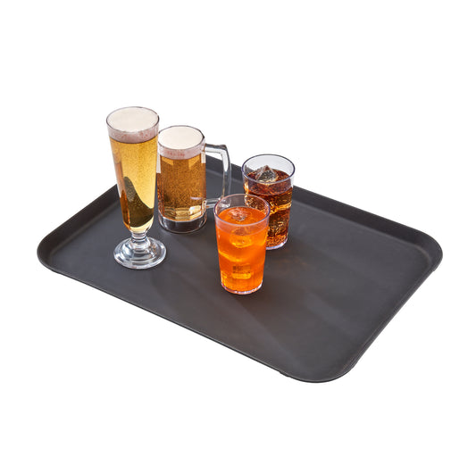CAMTREAD NON-SLIP FIBERGLASS TRAY RECTANGULAR - BLACK - 38CM W X 51.5CM L