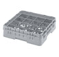 16 COMPARTMENT GLASSRACK 50CM X 50CM GREY - 14.3CM H