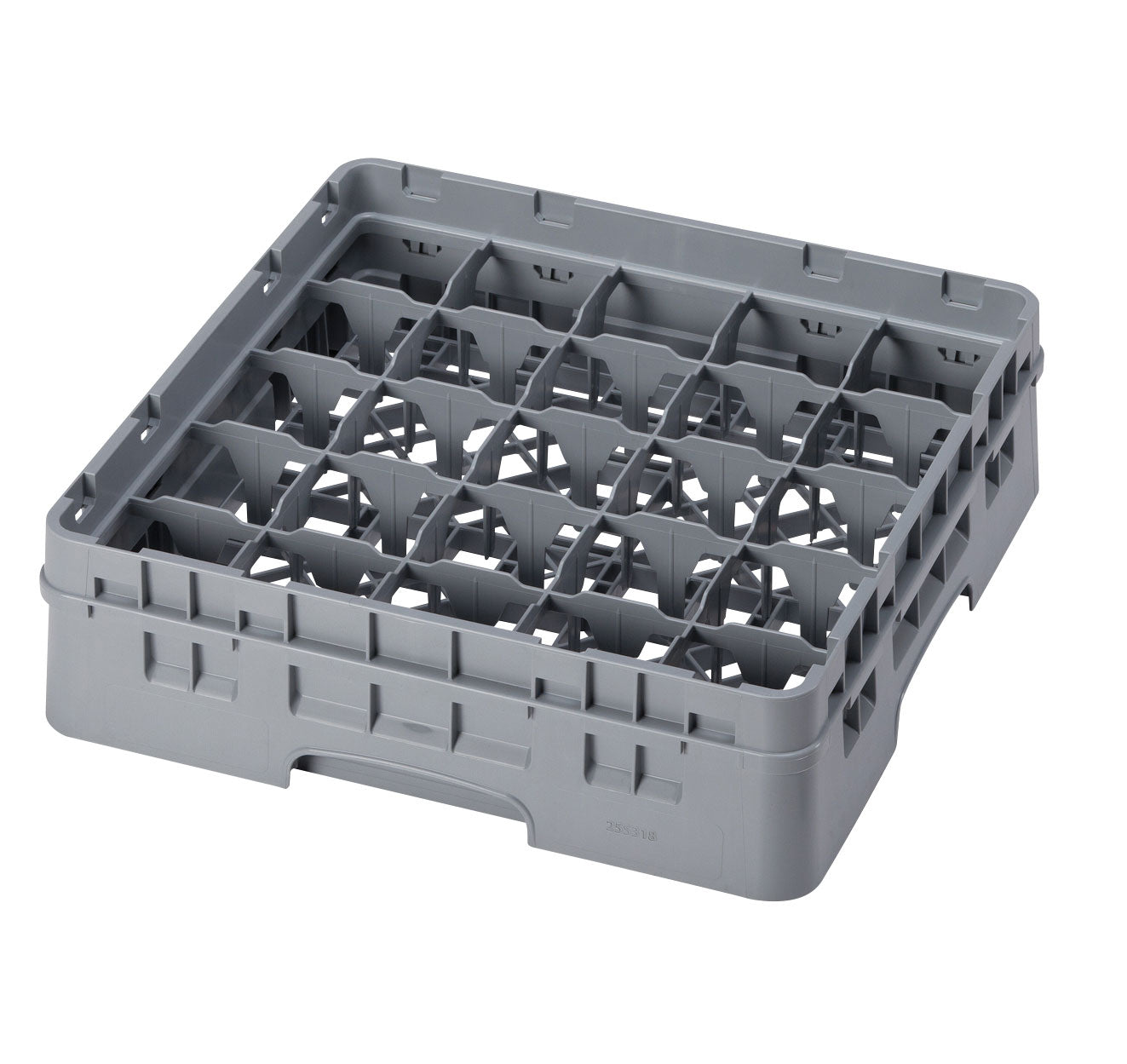 25 COMPARTMENT GLASSRACK 50CM X 50CM GREY - 14.3CM H