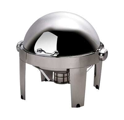 CHAFING DISH IBIS ROUND ROLL TOP 18/10 S/STEEL 515MM X 518MM X 470MM 6.5LT