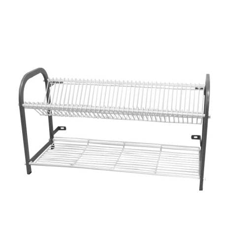 CROCKERY RACK WALL MOUNTED - 802MM - 38 LARGE PLATES + CUP SHELF