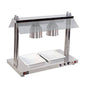 HEATED FOOD DISPLAY STATION SALVADORE - 2 LIGHT - WITH HEATED BASE