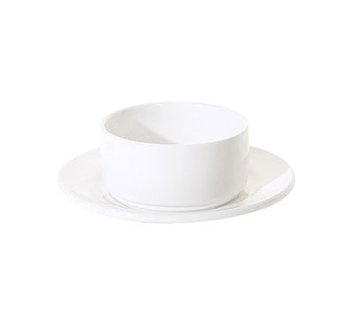 PRIMA - WHITE - STACKING SOUP CUP - 340ML (24 UNITS)