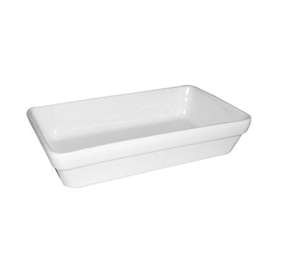 PRIMA - WHITE - STACKING RECTANGULAR SERVER - 16.5 X 10CM - 380ML (12 UNITS)