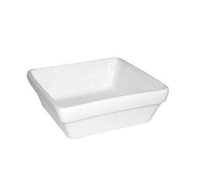 PRIMA - WHITE - STACKING SQUARE SERVER - 10CM X 10CM (24 UNITS)