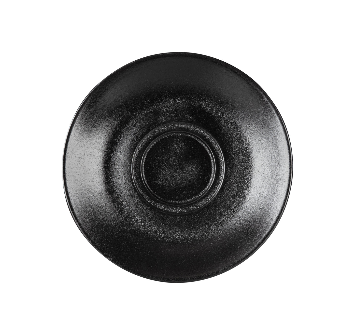 TEMPEST - BLACK - DOUBLE WELL SAUCER 15CM (24 UNITS)
