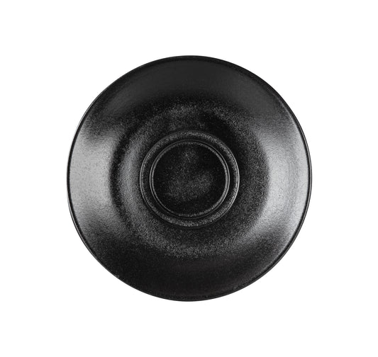 TEMPEST - BLACK - DOUBLE WELL SAUCER 15CM (24 UNITS)
