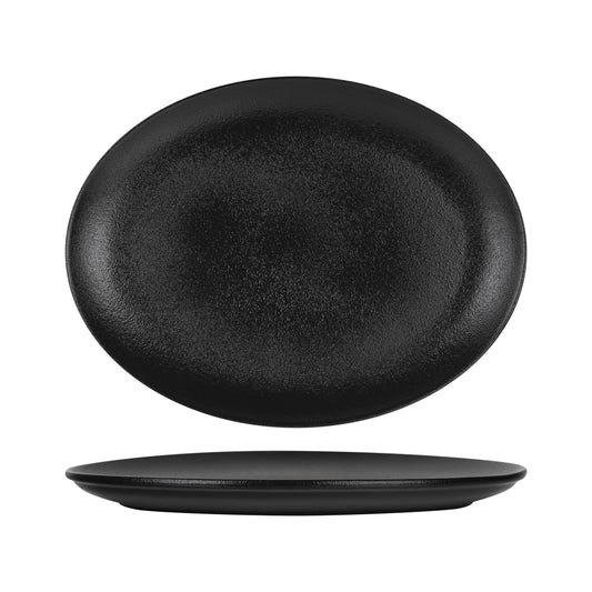 TEMPEST - BLACK - OVAL PLATTER - 31 X 23CM (12 UNITS)