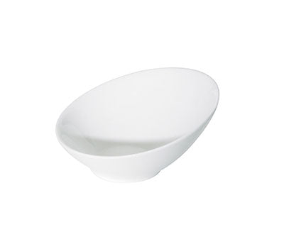 PRIMA - WHITE - SLANT TOP BOWL - 20CM - 550ML (12 UNITS)
