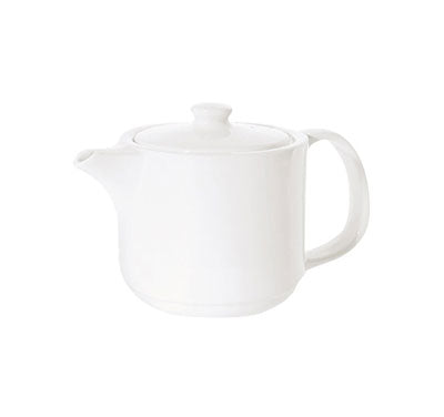 PRIMA - WHITE - TEA POT WITH LID - 500ML (6 UNITS)