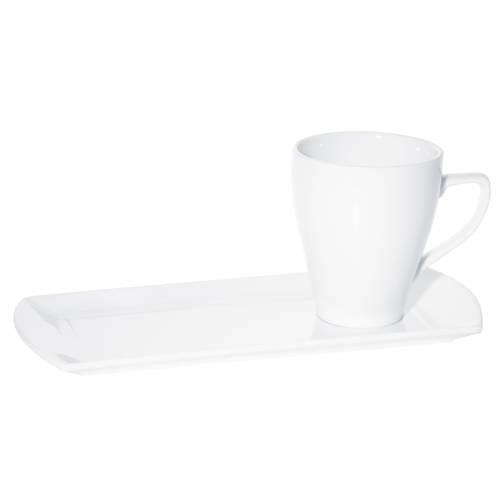 PRIMA - WHITE - SAUCER TRAY - 29CM X 13CM (24 UNITS)