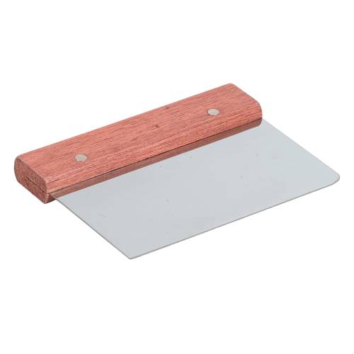 DOUGH CUTTER WOOD HANDLE - 150MM X 115MM