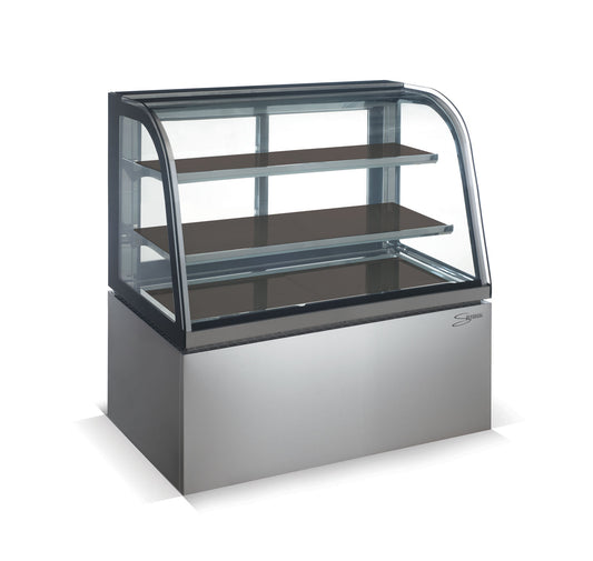 DISPLAY UNIT HEATED - FLOOR STANDING 900MM CURVED - SALVADORE