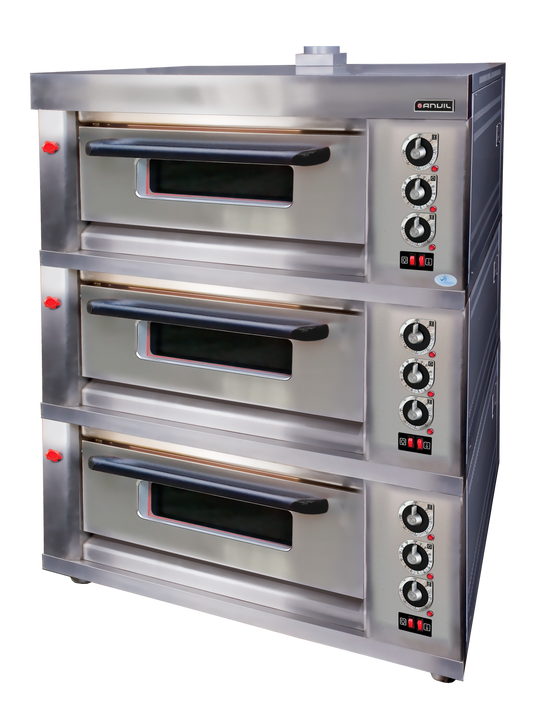 DECK OVEN ANVIL - GAS - 6 TRAY - TRIPLE