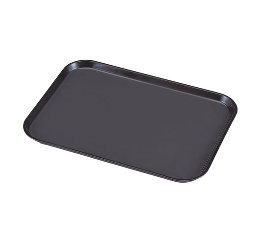 FIBERGLASS SMOOTH TRAY 27CM W X 35CM L - BLACK