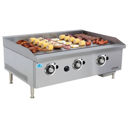 FLAT TOP GRILLER ANVIL - 900MM - PREMIER RANGE - GAS