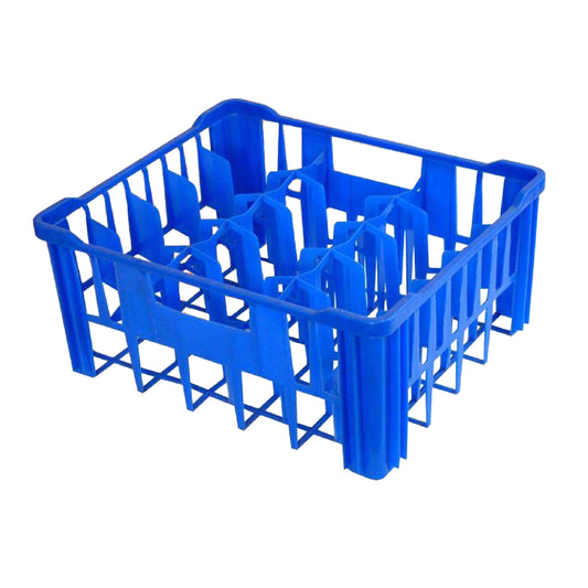 GLASS CRATE LARGE - 30 GLASSES (BLUE) 475MM X 400MM X 205MM