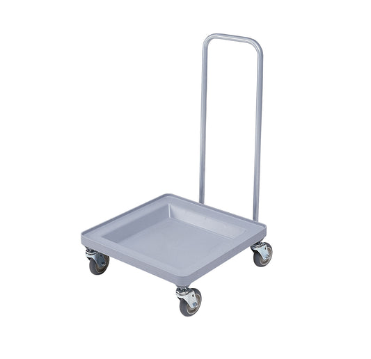 GLASSRACK DOLLY WITH HANDLE 54.5CM W X 54.5CM L X 94CM H SOFT GREY