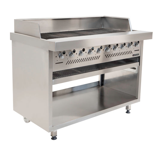 GAS GRILLER ANVIL - 10 BURNER RADIANT - FREE STANDING