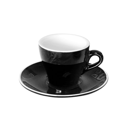ITALIA - BLACK - CAPPUCCINO CUP - 160ML (12 UNITS)