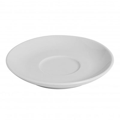 ITALIA - WHITE - CAPPUCCINO SAUCER - 14.1CM (12 UNITS)