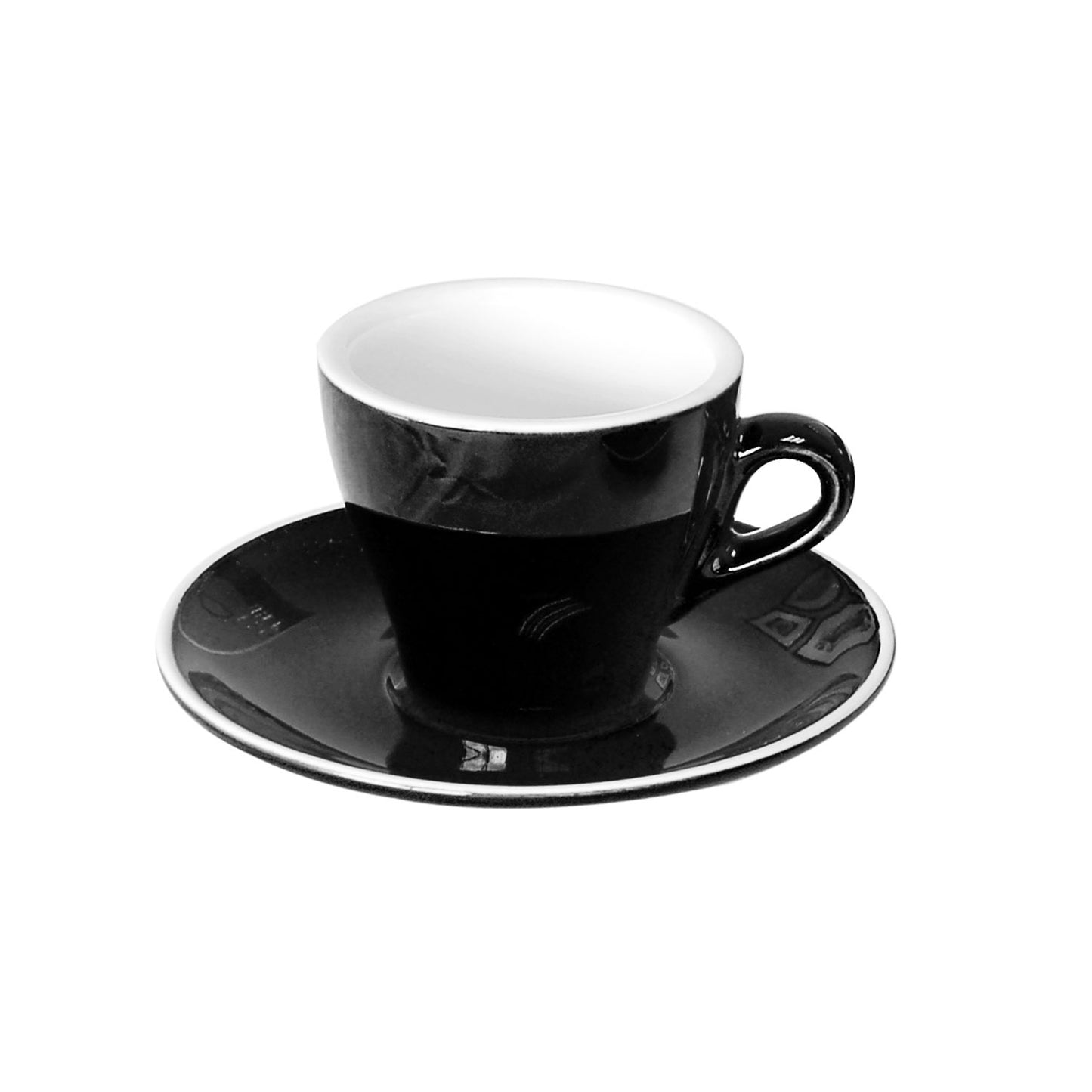 ITALIA - BLACK - CAPPUCCINO CUP - 280ML (12 UNITS)