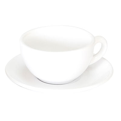ITALIA - WHITE - OPEN CAPPUCCINO CUP - 210ML (12 UNITS)