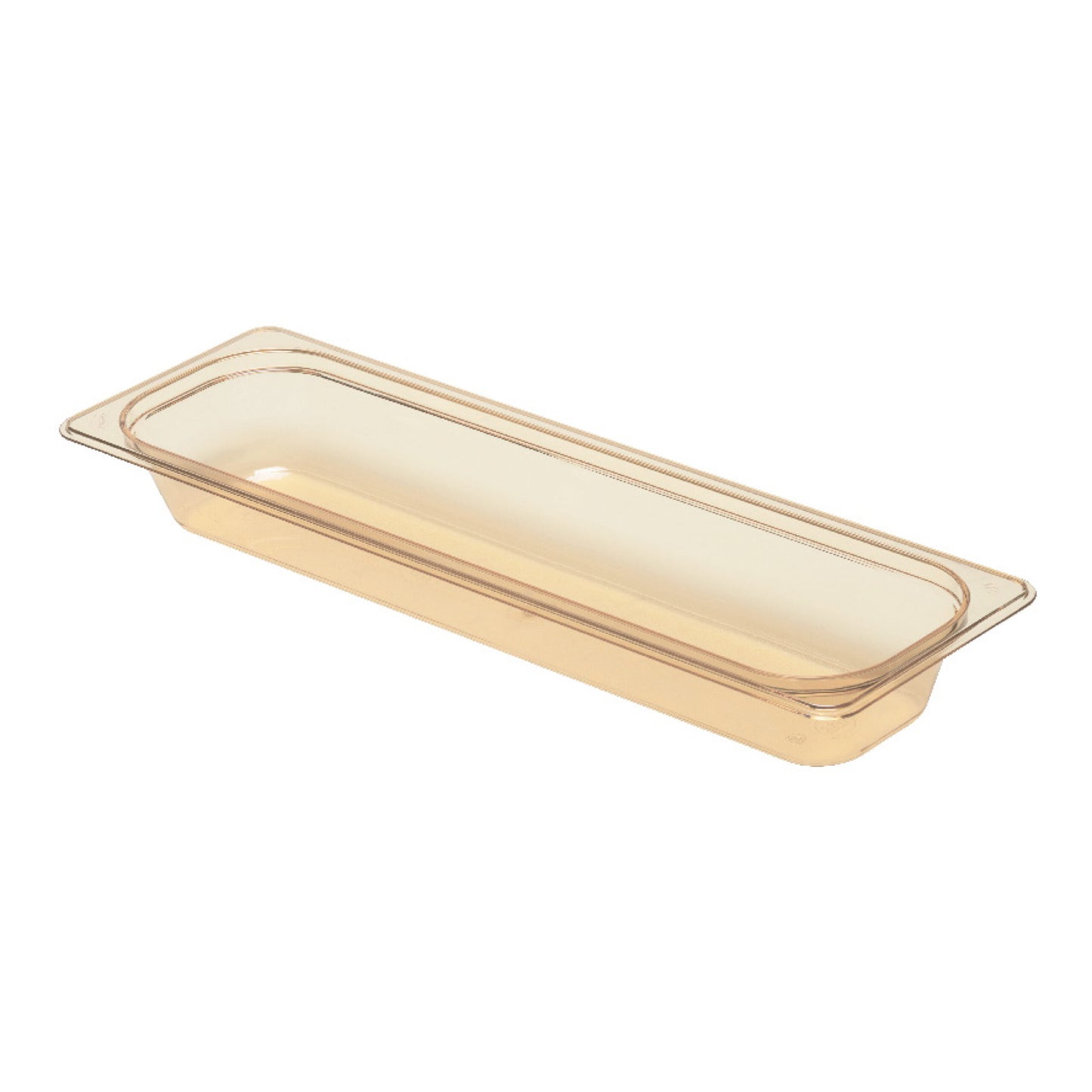 HIGH HEAT 1/2 LONG FOODPAN AMBER 65MM D 3LT