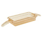 HIGH HEAT 1/3 GN PAN AMBER WITH DOUBLE HANDLE - FOR PHU UNITS - 65MM D 2.4LT