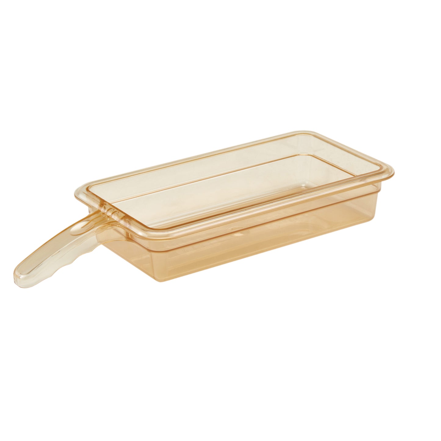 HIGH HEAT 1/3 GN PAN AMBER WITH SINGLE HANDLE - FOR PHU UNITS - 65MM D 2.4LT