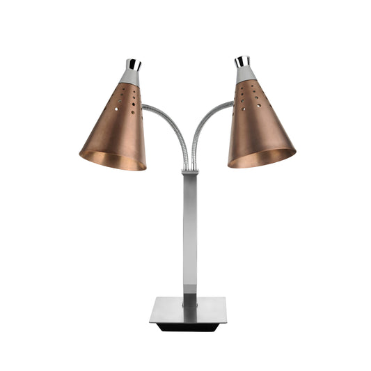 HEAT LAMP - T COLLECTION DOUBLE - BRONZE - 305MM X 475MM X 760MM
