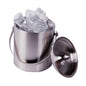 DOUBLE WALLED ICE BUCKET WITH LID - 1LT S/STEEL