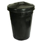 REFUSE BIN 85LT (BLACK) 450MM x 630MM - INCLUDES LID