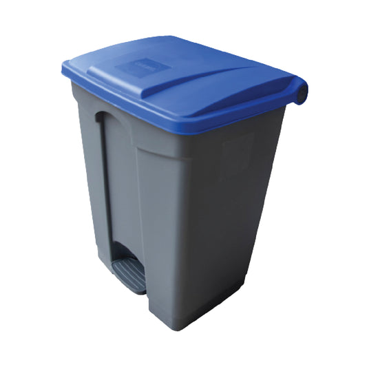 PEDAL BIN PLASTIC - 68 LITRE BLUE