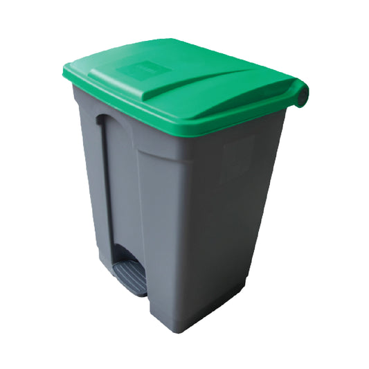 PEDAL BIN PLASTIC - 68 LITRE GREEN