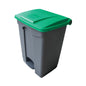 PEDAL BIN PLASTIC - 68 LITRE GREEN