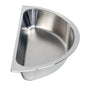 INSERT INFINITY ROUND HALF 190MM X 65MM (S/STEEL)