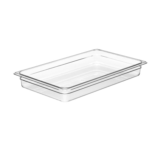 GN FOODPAN 1/1 POLYCARBONATE CLEAR 65MM D 8.5LT