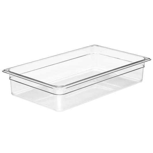GN FOODPAN 1/1 POLYCARBONATE CLEAR 100MM D 13LT
