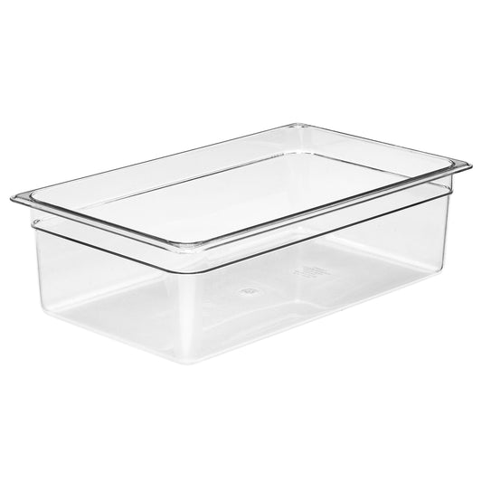GN FOODPAN 1/1 POLYCARBONATE CLEAR 150MM D 19.5LT