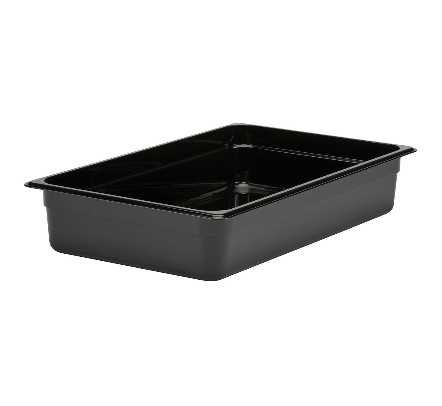 GN FOODPAN 1/1 POLYCARBONATE BLACK 100MM D 13LT